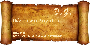 Dörnyei Gizella névjegykártya