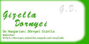 gizella dornyei business card